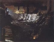George Bellows Excavation at Night oil painting